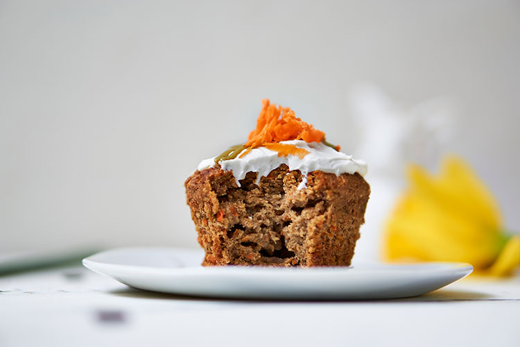 Carrot Cake Muffins mit Frischkäse-Topping Yasemin Wüstenhagen Ostern